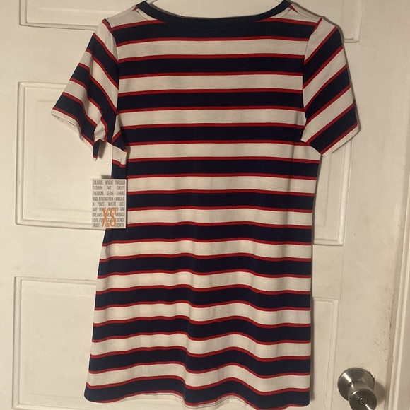NWT Lularoe Christy XS red, white & blue stripes - Picture 4 of 5